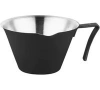 Lattine di schiuma di latte, tazze di estrazione Stainless Steel Espresso Extraction Cup With Guide Spout 100ml Multicolor(Black100ml)
