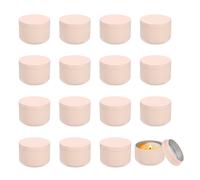 Lattine per candele 3oz, 16pcs con coperchio, rosa