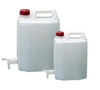 Tanica per Alimenti in Plastica 20LT con Rubinetto Antigoccia Made in Italy ICS