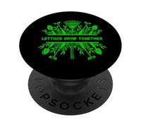 Lattuga crescere insieme Progettazione di giardinaggio per giardinieri PopSockets PopGrip Adesivo