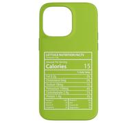 Lattuga Valori nutrizionali Minimal Kitchen Chef Opere d'arte Custodia per iPhone 14 Pro Max