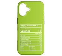 Lattuga Valori nutrizionali Minimal Kitchen Chef Opere d'arte Custodia per iPhone 16