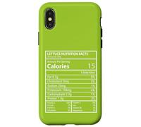 Lattuga Valori nutrizionali Minimal Kitchen Chef Opere d'arte Custodia per iPhone X/XS
