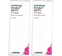Lattulosio Sandoz® 66,7 % Sciroppo Set da 2 2x180 ml Sciroppo