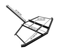 L'ATV e il trattore da giardino trascinano l'erpice del vialetto da 66 pollici di larghezza for impieghi gravosi con 2 barre regolabili da utilizzare for i parcheggi dei campi(66 Inch)