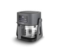 Lauben Glass&Grill Air Fryer 3 in 1 5500BG - Friggitrice ad aria calda con capacità 5,5 l, cestino per friggere in vetro, 6 programmi + regolazione manuale, 3 in 1 - può essere utilizzato come grill e