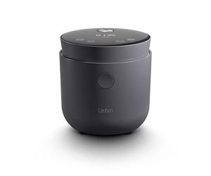 Lauben LOW Sugar Rice Cooker 1500AT, Cuociriso con funzione a basso contenuto di zucchero, 1,5 l, funzione di mantenimento in caldo, contenitore interno lavabile in lavastoviglie (Antracite)