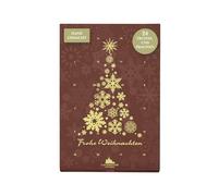 Lauensteiner Calendario dell'Avvento - Mini cioccolatini a forma di cristallo | 150 g di tartufo fatto a mano in due gusti, rum e vin brulé, il compagno perfetto per il periodo dell'Avvento, confezione da 1