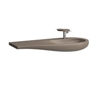 Laufen Alessi one Lavabo, encastré, 1 trou de robinet, avec trop-plein, tablette gauche, 1200x500, H8149741881041, H8149741881041, Colorazione: Caffè opaco