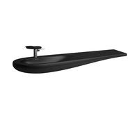 Laufen Alessi one Lavabo, encastré, 1 trou de robinetterie au centre, avec trop-plein, 1600x500, H8149717161041, H8149717161041, Colorazione: Nero opaco