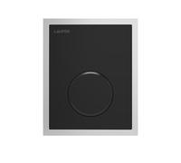 LAUFEN AU108 INEO plaque de commande, pour urinoir, verre, à fleur de surface, cadre en inox poli inclus, 107x1x132mm, H9091080200001, H9091080200001, Colorazione: Nero