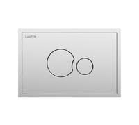 LAUFEN AW106 INEO plaque de commande, Dual-Flush, à plat, 181x1x121mm, avec cadre en inox poli, H9001060040001, H9001060040001, Colorazione: cromo