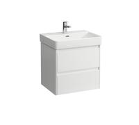 LAUFEN BASE 2.0 bâti-support pour lavabo, 2 tiroirs, SoftClose, système de rangement inclus, pour H810963, 572x446x515mm, H4112721082611, H4112721082611, Colorazione: Bianco lucido