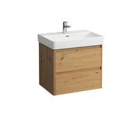 LAUFEN BASE 2.0 bâti-support pour lavabo, 2 tiroirs, SoftClose, système de rangement inclus, pour H810964, 621x446x515mm, H4112821082671, H4112821082671, Colorazione: Quercia selvatica