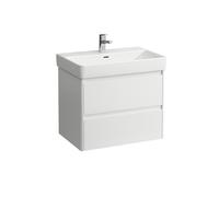 LAUFEN BASE 2.0 bâti-support pour lavabo, 2 tiroirs, SoftClose, système de rangement inclus, pour H810967, 669x446x515mm, H4112921082611, H4112921082611, Colorazione: Bianco lucido