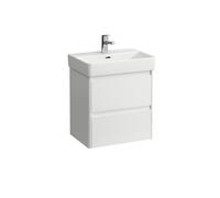 LAUFEN BASE 2.0 bâti-support pour lavabo, 2 tiroirs, SoftClose, système de rangement inclus, pour H818958, 521x361x515mm, H4112521082611, H4112521082611, Colorazione: Bianco lucido