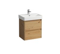 LAUFEN BASE 2.0 bâti-support pour lavabo, 2 tiroirs, SoftClose, système de rangement inclus, pour H818958, 521x361x515mm, H4112521082671, H4112521082671, Colorazione: Quercia selvatica
