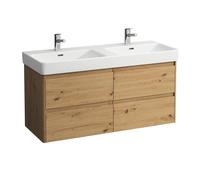 LAUFEN BASE 2.0 bâti-support pour lavabo, 4 tiroirs, SoftClose, système de rangement inclus, pour H814966, 1168x446x515mm, H4113241082671, H4113241082671, Colorazione: Quercia selvatica