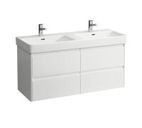 LAUFEN BASE 2.0 bâti-support pour lavabo, 4 tiroirs, SoftClose, système de rangement inclus, pour H814966, 1168x446x515mm, H4113241082611, H4113241082611, Colorazione: Bianco lucido