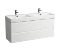 LAUFEN BASE 2.0 bâti-support pour lavabo, 4 tiroirs, SoftClose, système de rangement inclus, pour H814968, 1269x446x515mm, H4113341082601, H4113341082601, Colorazione: Bianco opaco