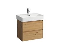 LAUFEN BASE 2.0 pour meuble sous-lavabo VAL, 2 tiroirs, système de rangement inclus, pour H810284, 621x400x515mm, H4113921082671, H4113921082671, Colorazione: Quercia selvatica