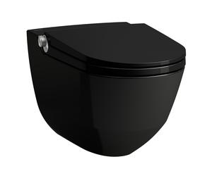 LAUFEN Cabine de douche Cleanet Riva, encastrée, murale, commande à distance, siège WC avec couvercle, H8206910200001, H8206910200001, Colorazione: Nero lucido