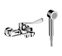 LAUFEN CityPro Liberty Mitigeur de baignoire, apparent, 2 consommateurs, y compris douchette et flexible de douche, HF500962100694, HF500962100694
