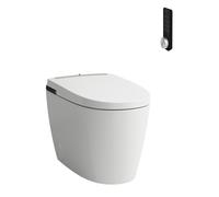 LAUFEN Cleanet Alvia WC douche, sans rebord, au sol, chasse deau basse, réservoir intégré, 410x600x485mm, H8231604000001, H8231604000001