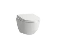 LAUFEN Cleanet Pro Lite WC suspendu, WC douche adaptable Lite sans télécommande, sans bord de chasse, à fond creux 4/2 l., 370x530mm, H613890000S002, H613890000S002