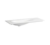 Laufen Il Bagno Alessi lavabo à poser, 1 trou pour robinet, sans trop-plein, avec bonde, 120x50cm, H8179797571111, H8179797571111, Colorazione: Bianco Opaco