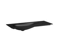 Laufen Il Bagno Alessi lavabo à poser, 1 trou pour robinet, sans trop-plein, avec bonde, 120x50cm, H8179797161111, H8179797161111, Colorazione: Nero opaco
