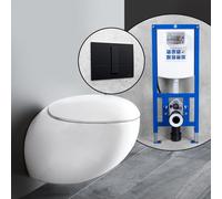 LAUFEN IL BAGNO ALESSI One set completo WC sospeso con elemento incasso neeos,, H8209714000001+16791BM#SET, IL BAGNO ALESSI One bianco [WC > WC con Elementi Incasso]