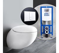 LAUFEN IL BAGNO ALESSI One set completo WC sospeso con elemento incasso neeos,, H8209714000001+16791WH#SET, IL BAGNO ALESSI One bianco [WC > WC con Elementi Incasso]