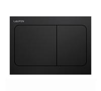 LAUFEN INEO Plaque de déclenchement Air, pour élément de WC, commande à deux quantités, H9001137160001, H9001137160001, Colorazione: Nero opaco