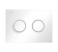 LAUFEN INEO Plaque de déclenchement Groove, pour élément de WC, commande à deux quantités, H9001170000001, H9001170000001, Colorazione: Bianco lucido