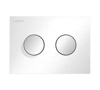 LAUFEN INEO Plaque de déclenchement Groove, pour élément de WC, commande à deux quantités, H9001171930001, H9001171930001, Colorazione: Bianco lucido con pulsanti cromati