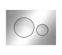 LAUFEN INEO Plaque de déclenchement Moon, pour élément de WC, commande à deux quantités, H9001140040001, H9001140040001, Colorazione: cromo
