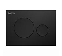 LAUFEN INEO Plaque de déclenchement Moon, pour élément de WC, commande à deux quantités, H9001147160001, H9001147160001, Colorazione: Nero opaco