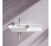 Laufen INO lavabo, 1 foro per rubinetto, con troppopieno, ripiano in ceramica a destra, 900x450mm, H813302, Colorazione: Bianco