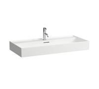 Lavabo Laufen Kartell sottopiano, 3 fori per rubinetto, con troppopieno, 1000x460mm, H810337, Colorazione: Bianco con LCC