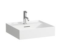 LAUFEN Kartell lavabo compatible avec meuble sous-vasque, 1 trou pour robinet, avec trop-plein, 500x460mm, H8103324001041, H8103324001041, Colorazione: Bianco con LCC