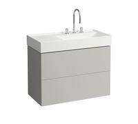 LAUFEN Kartell Meuble sous-lavabo, 2 tiroirs, 880x450x600mm, pour WT H810339, H4076080336411, H4076080336411, Colorazione: grigio ciottolo