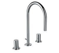 LAUFEN Kartell Mitigeur de lavabo 3 trous, bec pivotant, sans vidage, saillie 166 mm, H3123330042201, H3123330042201, Colorazione: cromo