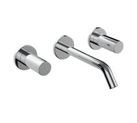 Laufen Kartell Miscelatore da incasso per lavabo a 2 maniglie, bocca fissa, sporgenza 175 mm, H312336, Colorazione: cromo