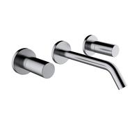 LAUFEN Kartell Mitigeur de lavabo à encastrer à 2 poignées, bec fixe, saillie 175 mm, H3123360901201, H3123360901201, Colorazione: acciaio inossidabile spazzolato