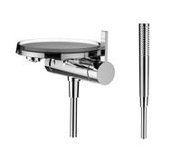 LAUFEN Kartell Mitigeur monocommande de baignoire encastré pour Simibox 1-Point, montage mural, chromé, H3213390041411, H3213390041411