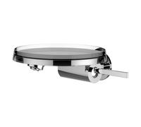 LAUFEN Kartell Mitigeur monocommande de lavabo encastré à disque pour montage mural pour Simibox 1-Point, bec fixe, saillie 186 mm, chromé, H3113370041201, H3113370041201