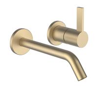 LAUFEN Kartell Mitigeur monocommandé encastré 2 trous pour lavabo Simibox 2-point, bec fixe, saillie 175 mm, H3113360831201, H3113360831201, Colorazione: Oro pallido opaco