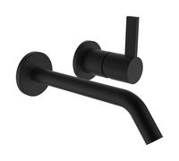 LAUFEN Kartell Mitigeur monocommandé encastré 2 trous pour lavabo Simibox 2-point, bec fixe, saillie 175 mm, H3113360811201, H3113360811201, Colorazione: PVD nero titanio opaco