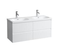 LAUFEN LANI mobile con lavabo doppio LUA, 4 scomparti estraibili, H8140810001041+H4035741122601, LANI; LUA [Mobili da Bagno > Mobili con Doppio Lavabo]